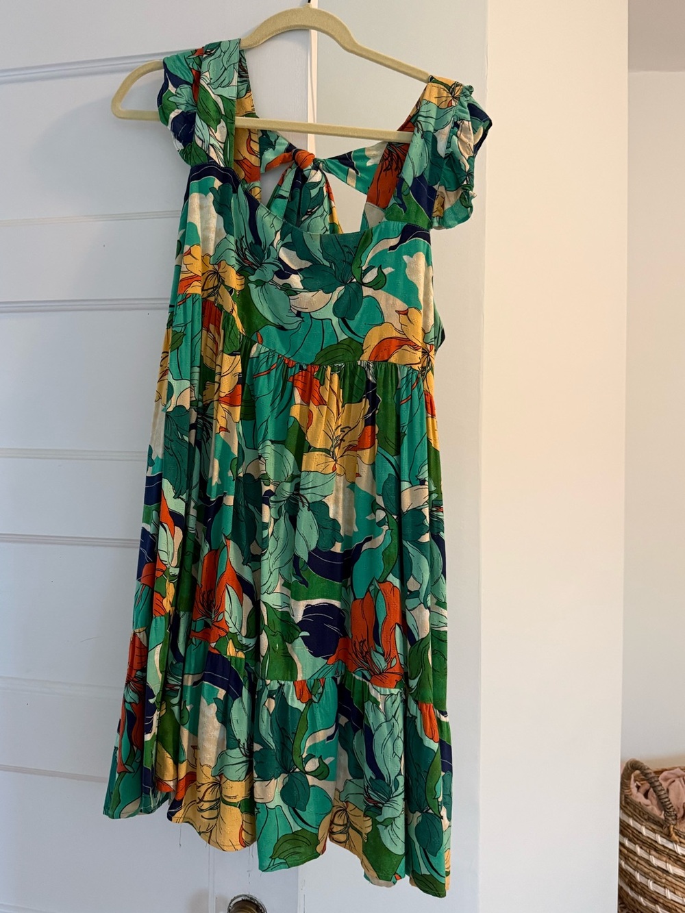 Land of the Free Red Dress Boutique Floral Leafy Dress 💐